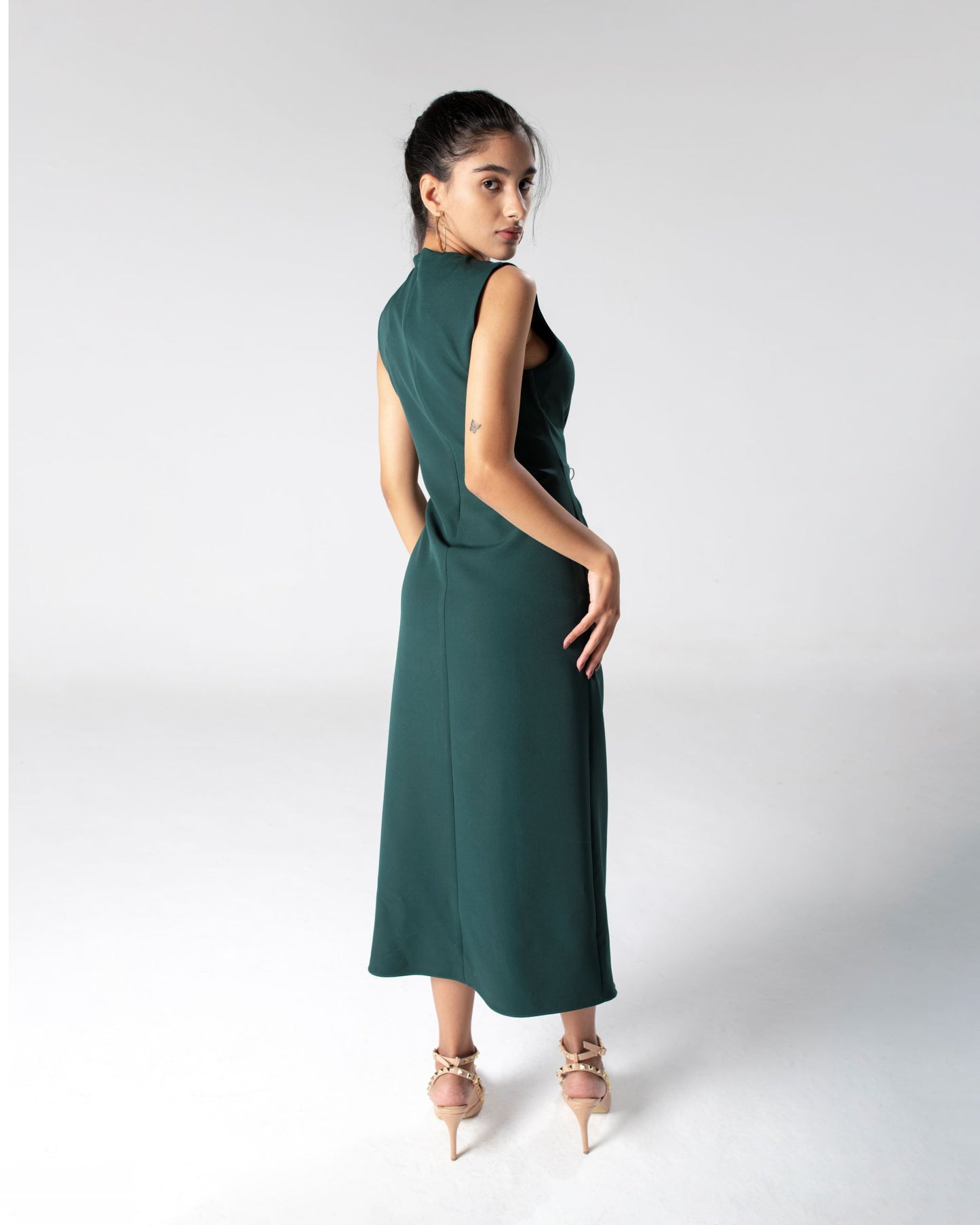 Green Knotted Dress