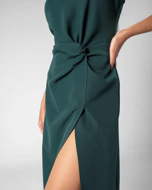 Green Knotted Dress