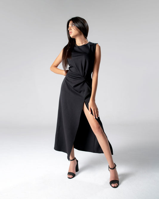 Black Knotted Dress