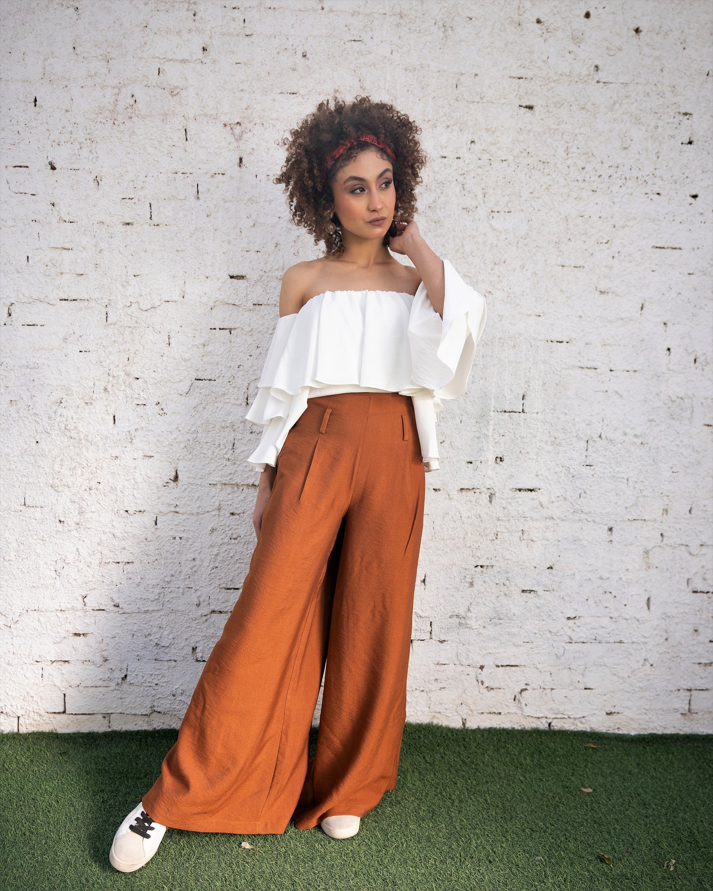 Brown Wide Leg Pants