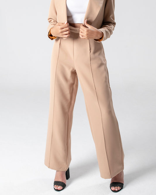 Beige Tailored Pants
